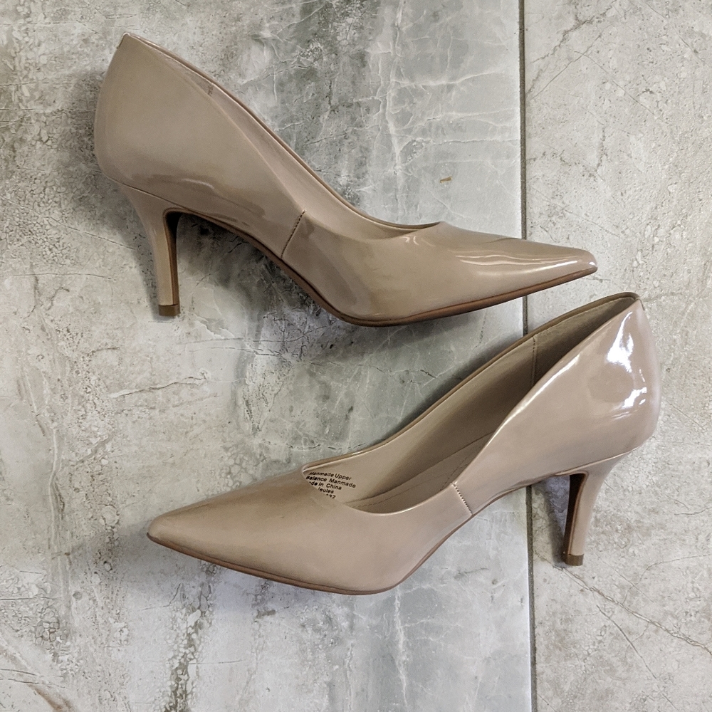 Alfani Nude Patent Heels in size 7.5M